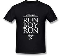 Men's T-Shirt Woodkid - Run Boy Casual Graphic Comfortable Tees Black S