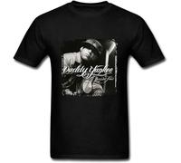 Men's T-Shirts Barrio Fino Daddy Yankee S Black Unisex 100% Cotton Short-Sleeve T-Shirts Black XXL