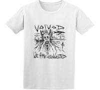 Men's T-Shirts Kenneth Morgan Voivod Post Society Our Connected Songs Inspired White XXL