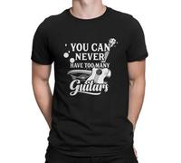 Men's T-Shirts Playing Leisure Tee Shirt Love Guitars T Shirts Black M