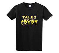 Men's Tales from The Crypt Inspired Vampire Zombies Horror Movie Fashion O Neck Men T Shirt T-Shirts Black L