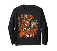 Men's Talk Derby to Me Funny Racing Horse Manche Longue