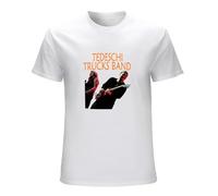 Men's Tedeschi Trucks Band Blues Rock Music Cotton T Shirt White M