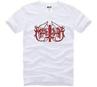 Men's Teens Fashion Short Sleeve Marduk Death Ferrous Metal Heavy Metal Music Rock T-Shirts White S