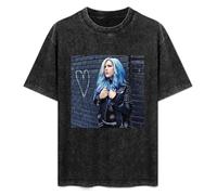 Men's The Agonist Alissa White-Gluz Men's Classic Basic Super Soft Cotton Summer T-Shirt Black S