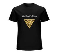 Men's The Devils Blood Graphic Top Printed Tee Shirt S T-Shirts Black M
