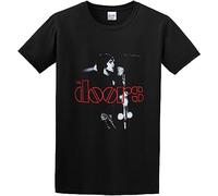 Men's The Doors in Concert T-Shirt Print Tees Short Sleeve O Neck Manches Courtes(Large)