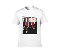 Men's The Kinks Rock Pop Retro Cotton T Shirt White L
