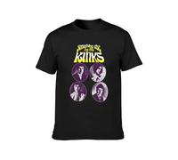 Men's The Kinks Something Else Black Men Graphic Printed Top Unisex Tee T-Shirts Black XL