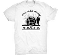 Men's The Man from Uncle T Shirt U.N.C E. CIA David McCallum NCIS FBI Agent White 3XL