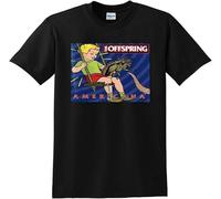 Men's The Offspring T Shirt Americana Vinyl CD Cover Tee Manches Courtes(Small)