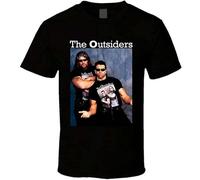 Men's The Outsiders Wrestling Stable Tag Team Nash Sc0Tt_Hall Funny Gift Hot T-Shirts Black S