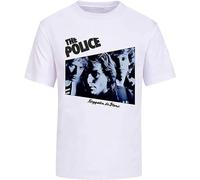 Men's The Police Regatta De Blanc Mens Fashion Tee Unisex Tee White Black T-Shirts Black M