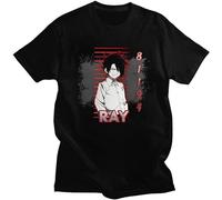 Men's The Promised Neverland Anime Norman Yvnboku No Neverland Anime Promised Neverland Manga 8194 Tee Black Printed Mens Top Tee T-Shirts Black XXL