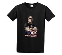 Men's The Rock Dwayne Johnson for President O Neck T Shirt L