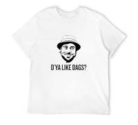Men's The Snatch Dya Like Dags Micky Brad Pitt Tee T-Shirts White L