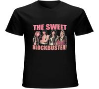 Men's The Sweet Blockbuster T Shirt Casual Retro Comfortable Vintage Gift Tees Short Sleeve Tops Black L