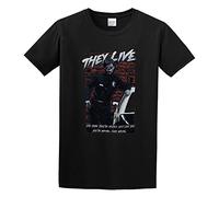 Men's They Live Sci FI Horror Comedy Film You're Dead Wrong Funny Tee Graphic Mens Shirt T-Shirts Black XXL