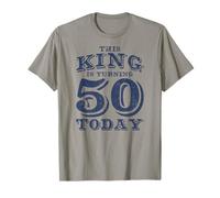 Mens This King is Turning 50 Today Vintage Birthday T-Shirt