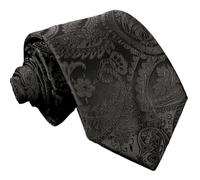Men's Tie, 8 cm Solid Color Men's Fashion Floral Black Ties Elegant Classic Style Business Formal Accessory Hand Sewn Soft for Wedding Business Party Father's Day Gift Stylish Look in Seconds