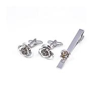 Men's Tie Clip Cufflinks Suit Creative Modeling Cufflinks Tie Clip Suit Clothing Accessories(B)