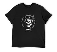 Men's Tom Waits - Dance Around Your Bones T-Shirt Cotton Shirt Summer Style Cool T Shirts Basic Tops Black 3XL