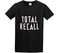 Men's Total Recall Logo Tshirt Print Tees Short Sleeve O Neck Manches Courtes(3X-Large)