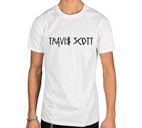Mens Travis Scott Logo Graphic Tee Shirt Summer Fashion T Shirt Short Sleeves Tops Clothing Manches Courtes(Medium)