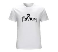 Men's Trivium Heavy Metal Rock Band Logo T-Shirts White L