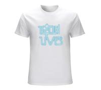Men's Tron Tron Lives Uprising Version Male Big Tee Shirt Basic Short Sleeve Funny 100 Percent Cotton Print T-Shirts White M