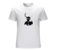 Men's True Detective Rust Percent Cotton Beach Tee Shirt Fun Short Sleeves Streetwear T-Shirts White M