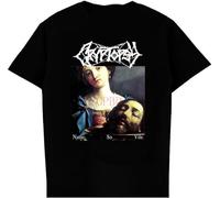 Men's Tshirt Short Sleeve Shirt Cryptopsy Rock Tee Women Hiphop Shirts T-Shirt Black 3XL