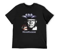 Men's U.D.O. Mean Machine Men Udo Dirkschneider Accept Rage Heavy Metal Tee T-Shirts Black 3XL
