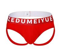 Mens Underpants Cotton, Soutien-Gorge pour Homme à Double Élastique Taille Basse avec Dos Ouvert et Ceinture Amovible Confortable