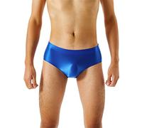 Men's Underwear Briefs, Slips Homme en Tissu Soie Brillant Confort Ultime sans Coutures Élasticité Haute Grande Taille Transparence Légère sous-Vêtements