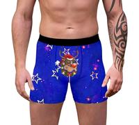 Mens Underwear Trunks Cotton, Slip Homme en Coton Imprimé Dessin Animé Confortable et Respirant pour Un Style Quotidien Moderne