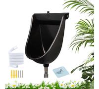 Men's Urinal - Flush Urine Separator Space Saving Toilet Design | Easy Clean Construction Hygienic Bathroom Fixture for Home, Dorm, Garden or Apartment Use, 18.5×12.6×9.45in