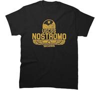 Mens USCSS Tee Nostromo Unisex Sleeve Birthday Cotton Graphic T-Shirt for Friends Mothers Day Multicolor(XX-Large)