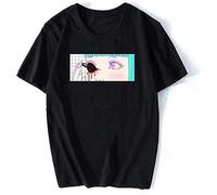 Men's Vaporwave Gross Aesthetic Anime Manga Otaku Cool Summer New Brand Men Hip Hop Men Casual T-Shirts Black 3XL