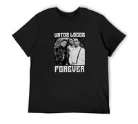 Men's Vatos Locos Forever Blood in Blood Out Bound by Honor Tee T-Shirts Black M