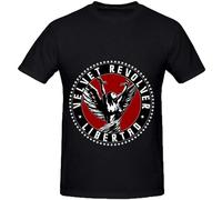 Men's Velvet Revolver Libertad Tour Hits Mens Crew Neck Big Tall Tee T-Shirts Black 3XL