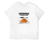 Men's Verdansk Farmland Print Cotton Cod Black Ops Cold War Fashion Streetwear T-Shirts White S