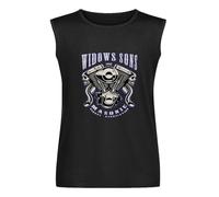 Men's Vest Limited Masonic Merch Widows Sons V-Twin on Back Print Tee S-3XL Men's Sleeveless T Shirt Casual Tops Clothing Black XL