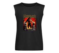 Men's Vest Manowar Poster Warrior, The Revenge of Odysseus, Into Glory Ride Men's Sleeveless T Shirt Casual Tops Clothing Black XXL