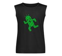 Men's Vest Tank Cactuar Final Fantasy Cacti VII 7 Cloud Chocobo Game Ff7 Men's Vest Sleeveless T Shirt Casual Tops Clothing Black 3XL