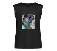 Men's Vest Tank Cicciolina B: Celebrity Star One in The City Men's Vest Sleeveless T Shirt Casual Tops Clothing Black XL