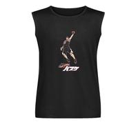 Men's Vest Tank Men Kuroko No Basket Sports Series Kagami in The Zone Pure Cotton Tees Harajuku Men's Sleeveless T Shirt Casual Tops Clothing Black XL