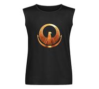 Men's Vest Tank New Saint Seiya Athena Logo Retro Anime Manga Men's Vest Sleeveless T Shirt Casual Tops Clothing Black XL