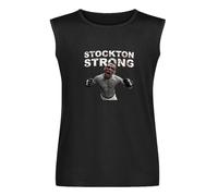 Men's Vest Tank Stockton Strong Nate Diaz Fighter Graphic Printed Top Tee for Men Men's Sleeveless T Shirt Casual Tops Clothing Black M
