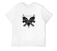 Men's Veteran Only Evil Need Fear Me Cotton T Shirt White XL